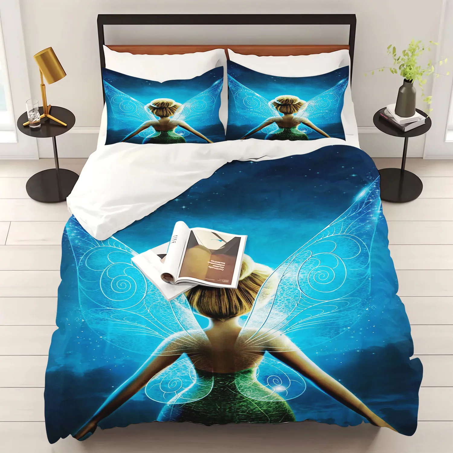 Эльф мультфильм Тинкер Белл пододеяльник комплект постельного белья 100% полиэстер милый принт приятный для кожи дышащий домашний текстиль аниме
Эльф мультфильм Тинкер Белл пододеяльник комплект постельного белья 100% полиэстер милый принт приятный для кожи дышащий домашний текстиль аниме