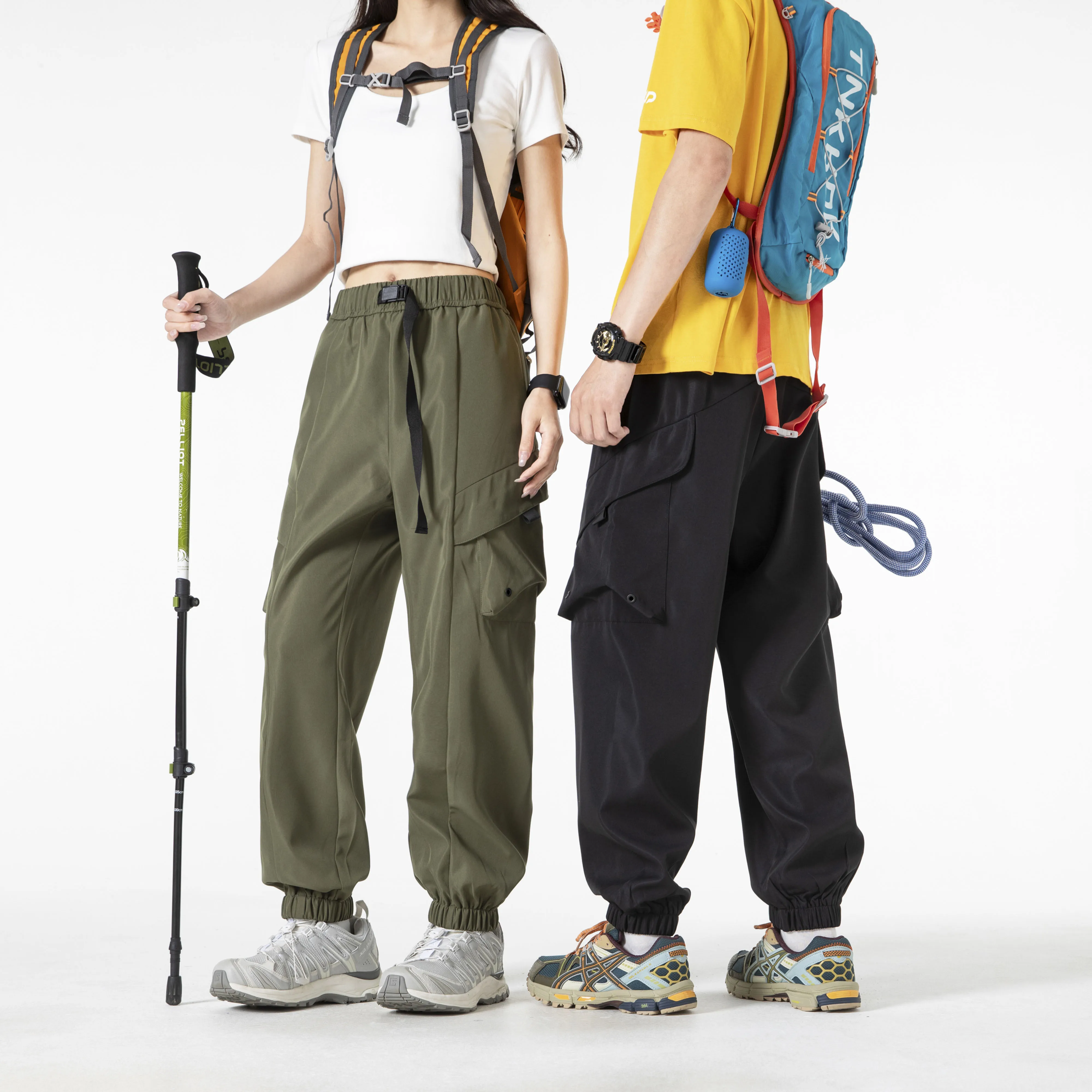 Новые уличные брюки-карго, повседневные брюки, длинные брюки, универсальные ретро-американские брюки на шнурке с высокой талией 
Новые уличные брюки-карго, повседневные брюки, длинные брюки, универсальные ретро-американские брюки на шнурке с высокой талией