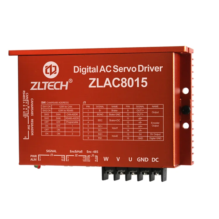 ZLTECH Modbus RS485 CANbus 3 phase 15A 24V-48V 500W brushless DC hub servo motor controller amplifier driver for mobile robot
ZLTECH Modbus RS485 CANbus 3 phase 15A 24V-48V 500W brushless DC hub servo motor controller amplifier driver for mobile robot