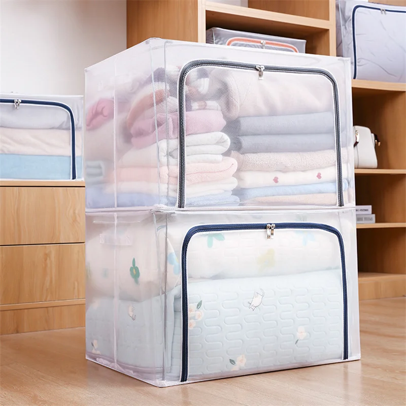 Cloth Storage Box Wardrobe Layered Organization Artifact Baina Box Fabric Art Household Transparent Clothing Storage Box Folding
Cloth Storage Box Wardrobe Layered Organization Artifact Baina Box Fabric Art Household Transparent Clothing Storage Box Folding