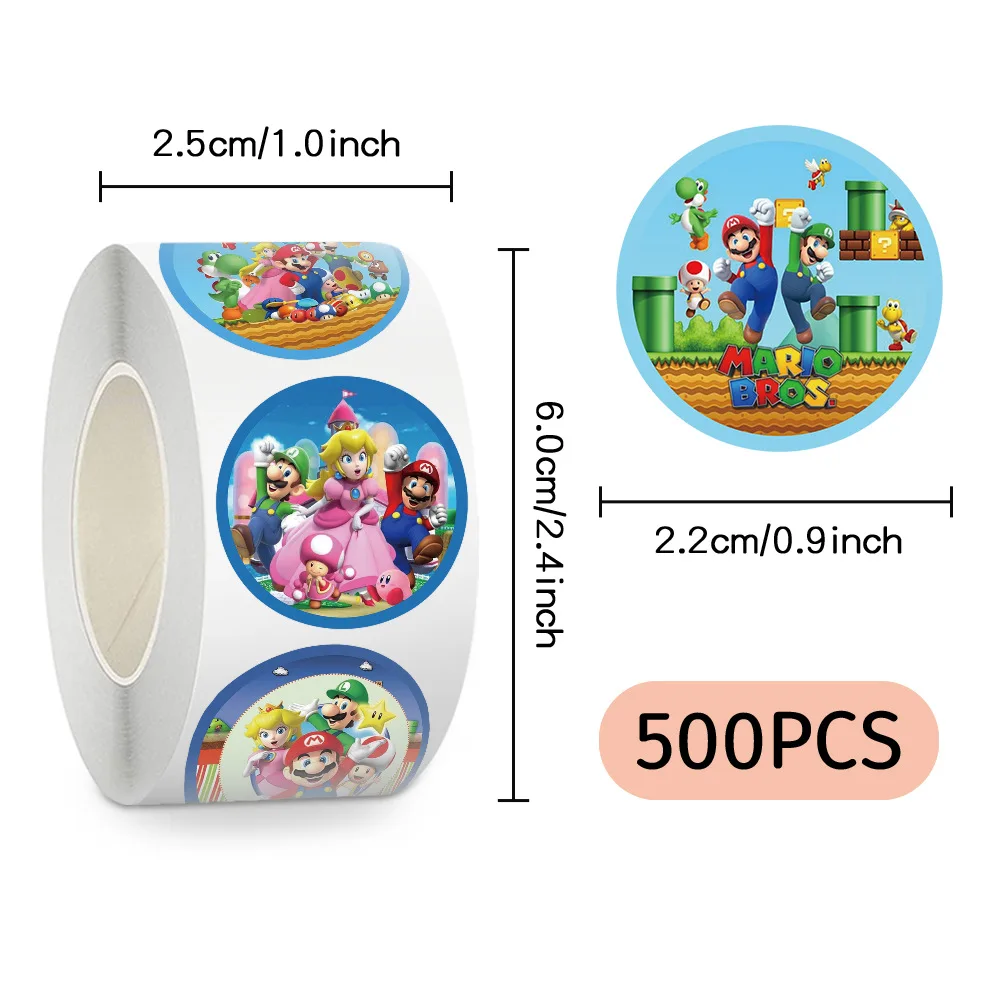 500pcs/Roll Super Mario Bro Game Stickers Funny Cartoon Sealing Sticker DIY Scrapbooking Phone Laptop Kid Reward Decals Toy Gift
500pcs/Roll Super Mario Bro Game Stickers Funny Cartoon Sealing Sticker DIY Scrapbooking Phone Laptop Kid Reward Decals Toy Gift