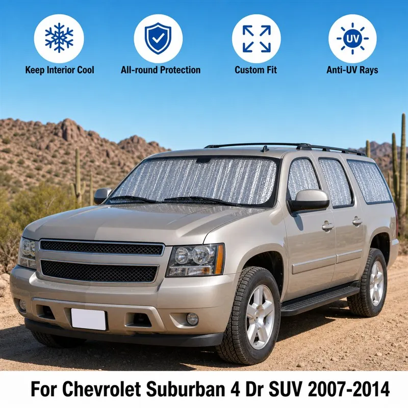 For Chevrolet Suburban 4 Dr SUV 2007-2014 Full Set Car Window Sunshades UV Block Privacy Heat Insulated Foldable Car Curtain
For Chevrolet Suburban 4 Dr SUV 2007-2014 Full Set Car Window Sunshades UV Block Privacy Heat Insulated Foldable Car Curtain