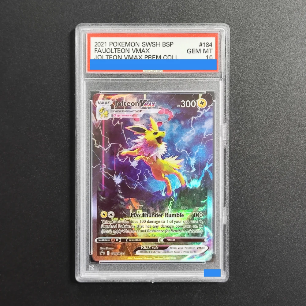 Proxy DIY 2021 POKEMON SWSH BSP FA JOLTEON VMAX JOL TEON VMAX PREM COLL 184 GEM MT 10 Rating Card 10 Card Labels Gift Cards Toys
Proxy DIY 2021 POKEMON SWSH BSP FA JOLTEON VMAX JOL TEON VMAX PREM COLL 184 GEM MT 10 Rating Card 10 Card Labels Gift Cards Toys