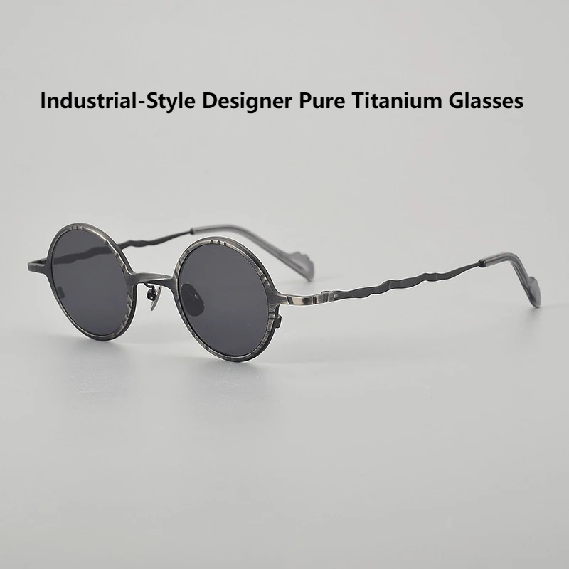 Fashion Hip-Hop Style Pure Titanium Round Sunglasses Classic Trend Men Women Retro Punk Handmade Sunglasses UV400 UV Protection
Fashion Hip-Hop Style Pure Titanium Round Sunglasses Classic Trend Men Women Retro Punk Handmade Sunglasses UV400 UV Protection