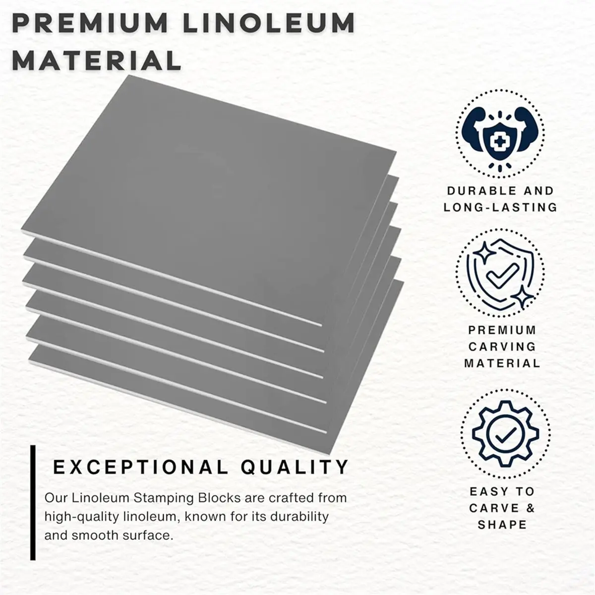 НОВИНКА 2026: Набор для гравюры — Линолеумные блоки для печати (6 шт.) 8x10x1/8 дюйма и инструменты для линогравюры — для набора для блочного принтинга
НОВИНКА 2026: Набор для гравюры — Линолеумные блоки для печати (6 шт.) 8x10x1/8 дюйма и инструменты для линогравюры — для набора для блочного принтинга