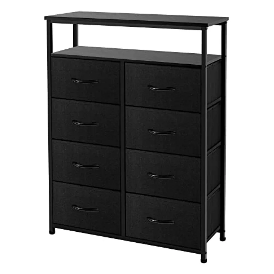 AZL1 Life Concept Dresser Double Tall Storage Organizer Unit for Bedroom/Entryway/Living Room Black 8 Drawers with Shelf
AZL1 Life Concept Dresser Double Tall Storage Organizer Unit for Bedroom/Entryway/Living Room Black 8 Drawers with Shelf