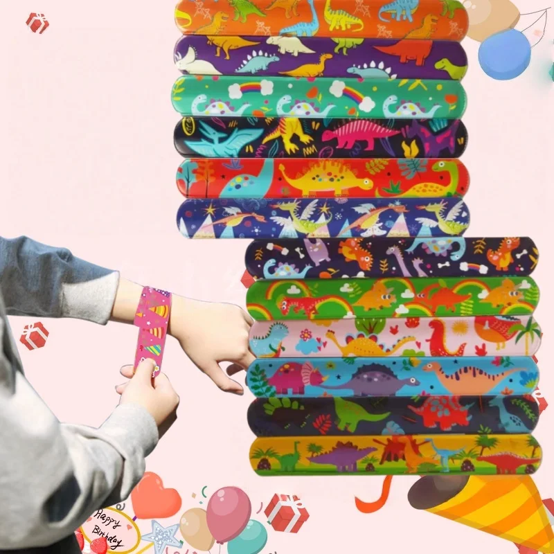 12Pcs Dinosaur Clap Circle Toys Kids Favor Jurassic World Dino Birthday Party Decor Gifts Class Prize Animal Bracelet Snap Bands
12Pcs Dinosaur Clap Circle Toys Kids Favor Jurassic World Dino Birthday Party Decor Gifts Class Prize Animal Bracelet Snap Bands