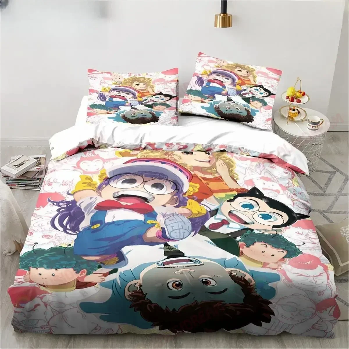 New Cute Cartoon DR S-Slump Arale Anime Printed Bed Set Duvet Cover Bedding Set Bed Linen Sheet Quilt Cover Full Queen King Size
New Cute Cartoon DR S-Slump Arale Anime Printed Bed Set Duvet Cover Bedding Set Bed Linen Sheet Quilt Cover Full Queen King Size