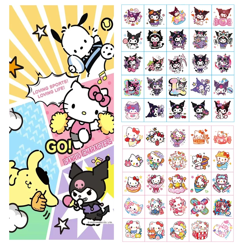 25Pcs/set New Sanrio Cute Kuromi Hello Kitty Temporary Tattoo Stickers Cartoon Tattoo For Birthday Gift Fake Art Body Tattoos
25Pcs/set New Sanrio Cute Kuromi Hello Kitty Temporary Tattoo Stickers Cartoon Tattoo For Birthday Gift Fake Art Body Tattoos