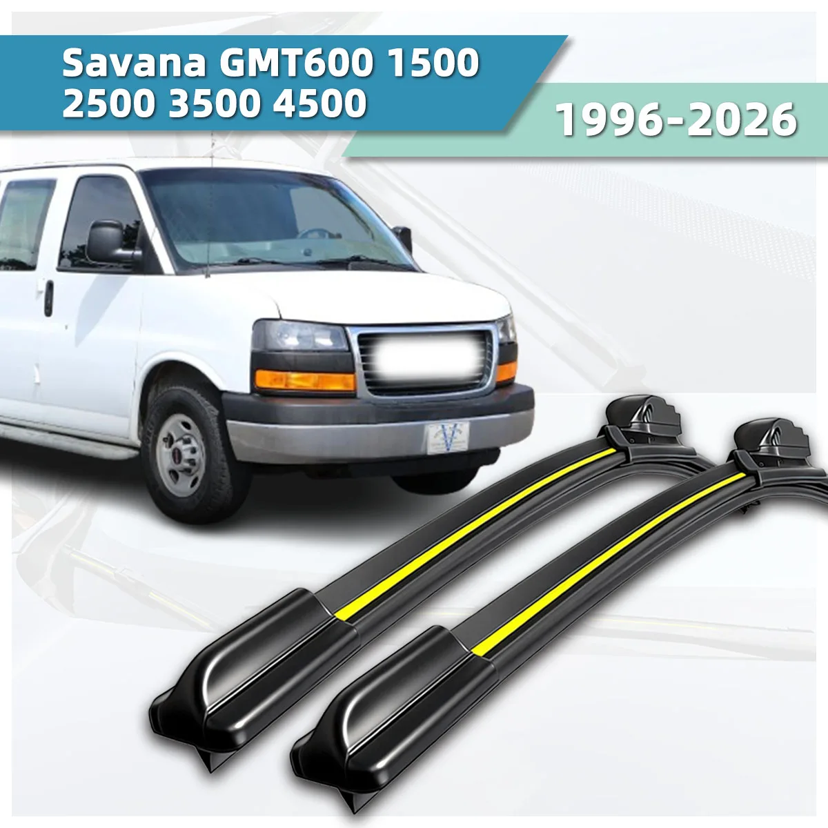 Suitable For GMC Savana GMT600 1500 2500 3500 4500(1996-2026)Car Wipers All-Weather Durable Front Windshield Bidirectional Wiper
Suitable For GMC Savana GMT600 1500 2500 3500 4500(1996-2026)Car Wipers All-Weather Durable Front Windshield Bidirectional Wiper