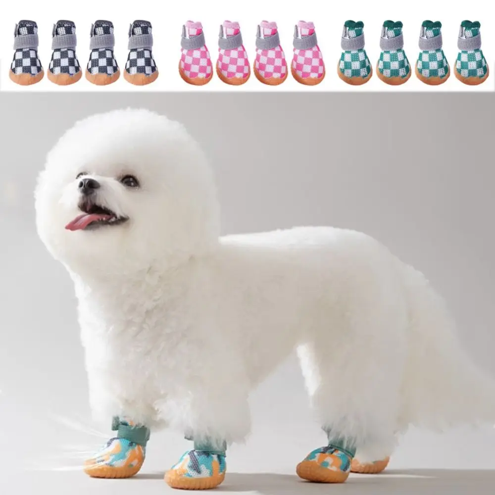 4pcs/set Anti-skid Breathable Pet Dog Shoes Wear-resistant Breathable Puppy Mesh Shoes Sandwich Mesh Soft Hollow Dog Boots
4pcs/set Anti-skid Breathable Pet Dog Shoes Wear-resistant Breathable Puppy Mesh Shoes Sandwich Mesh Soft Hollow Dog Boots