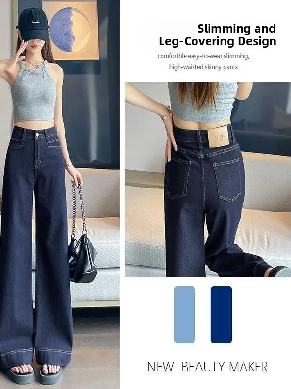 Thiened Fce Women's Wide Leg Jeans Winter High Waist Loose Fit Faionable Small Stature Straight Leg Trousers
Thiened Fce Women's Wide Leg Jeans Winter High Waist Loose Fit Faionable Small Stature Straight Leg Trousers