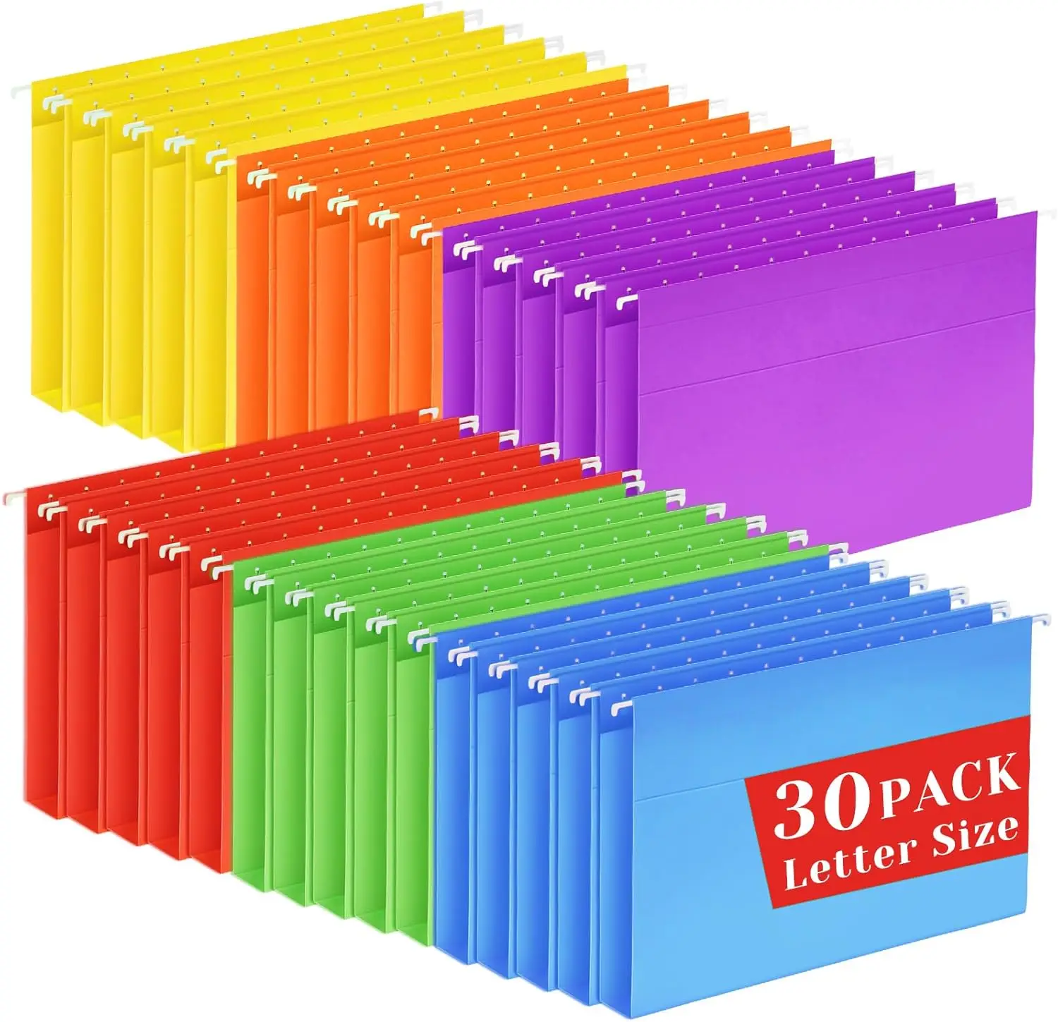 30 Pack Hanging File Folders Letter Size, Colored Hanging Folders with 1/5-Cut Adjustable Tab, Extra Capacity Hanging File Fo
30 Pack Hanging File Folders Letter Size, Colored Hanging Folders with 1/5-Cut Adjustable Tab, Extra Capacity Hanging File Fo