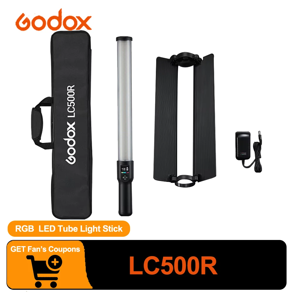 Godox LC500R RGB Full Color LED Light Stick 2500K-8500K Lighting Effects CRI 96 TLCI 98 with Barndoor
Godox LC500R RGB Full Color LED Light Stick 2500K-8500K Lighting Effects CRI 96 TLCI 98 with Barndoor