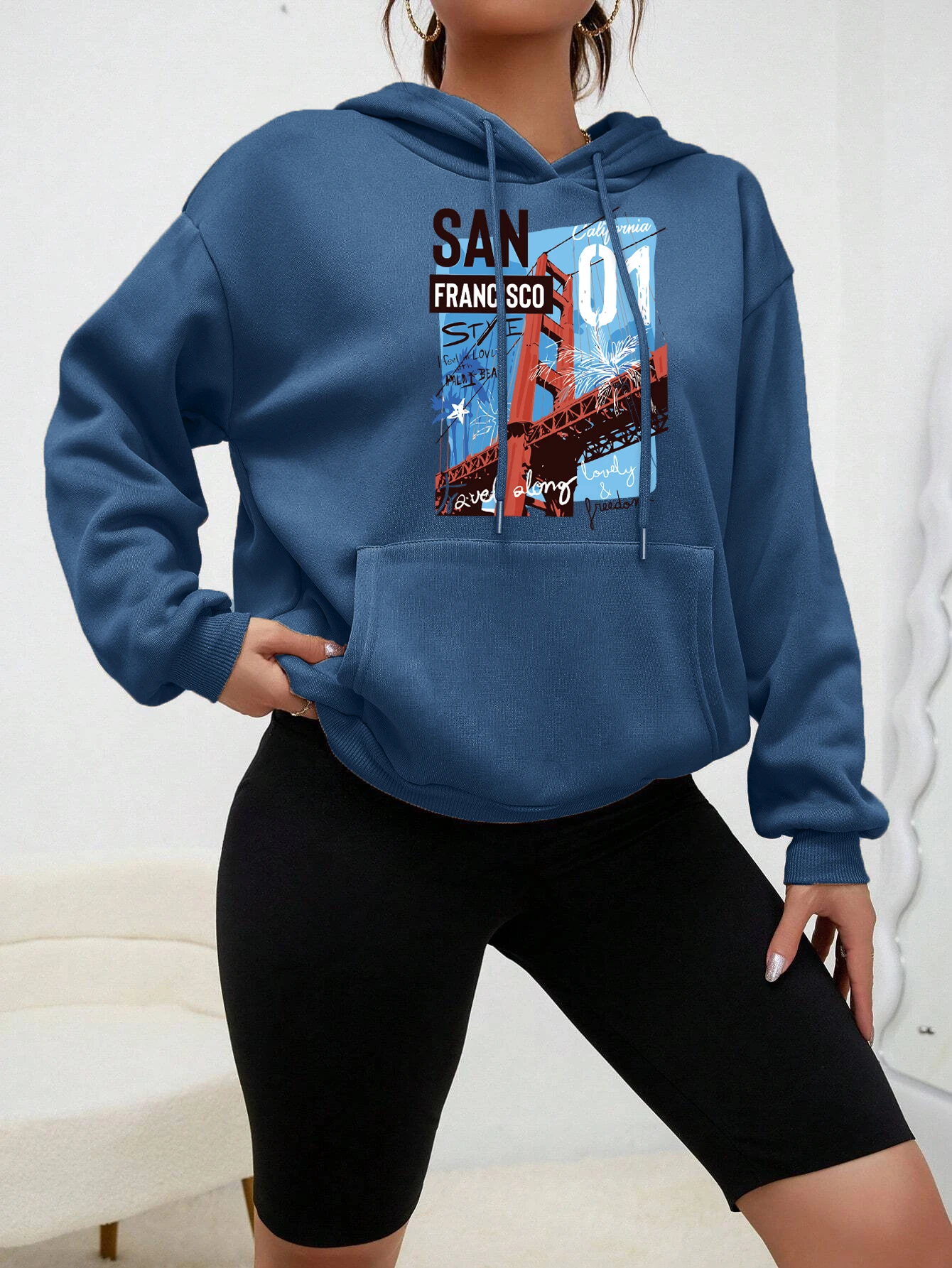 San Francisco Stye женская толстовка с капюшоном Golden Gate Bridge Sunny Jim женские толстовки флисовая весенне-осенняя спортивная одежда
San Francisco Stye женская толстовка с капюшоном Golden Gate Bridge Sunny Jim женские толстовки флисовая весенне-осенняя спортивная одежда