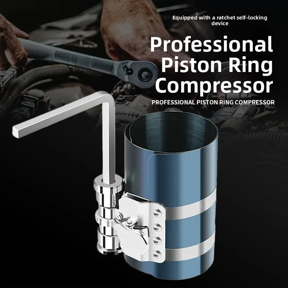 Blue Piston Ring Clamp Adjustable 53-195mm Range 65Mn Manganese Steel Anti-reverse Ratchet Lock For Most Vehicles
Blue Piston Ring Clamp Adjustable 53-195mm Range 65Mn Manganese Steel Anti-reverse Ratchet Lock For Most Vehicles