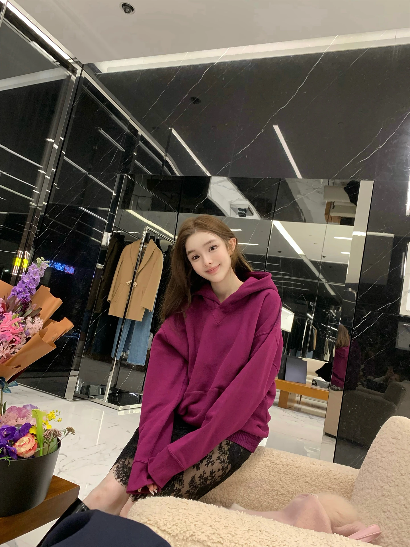 Basic Line DoggyQin SLP Hoodie High am Weight Versatile Casual Women's Sweatirt Lazy Comfortable Top Streetwear Sle
Basic Line DoggyQin SLP Hoodie High am Weight Versatile Casual Women's Sweatirt Lazy Comfortable Top Streetwear Sle