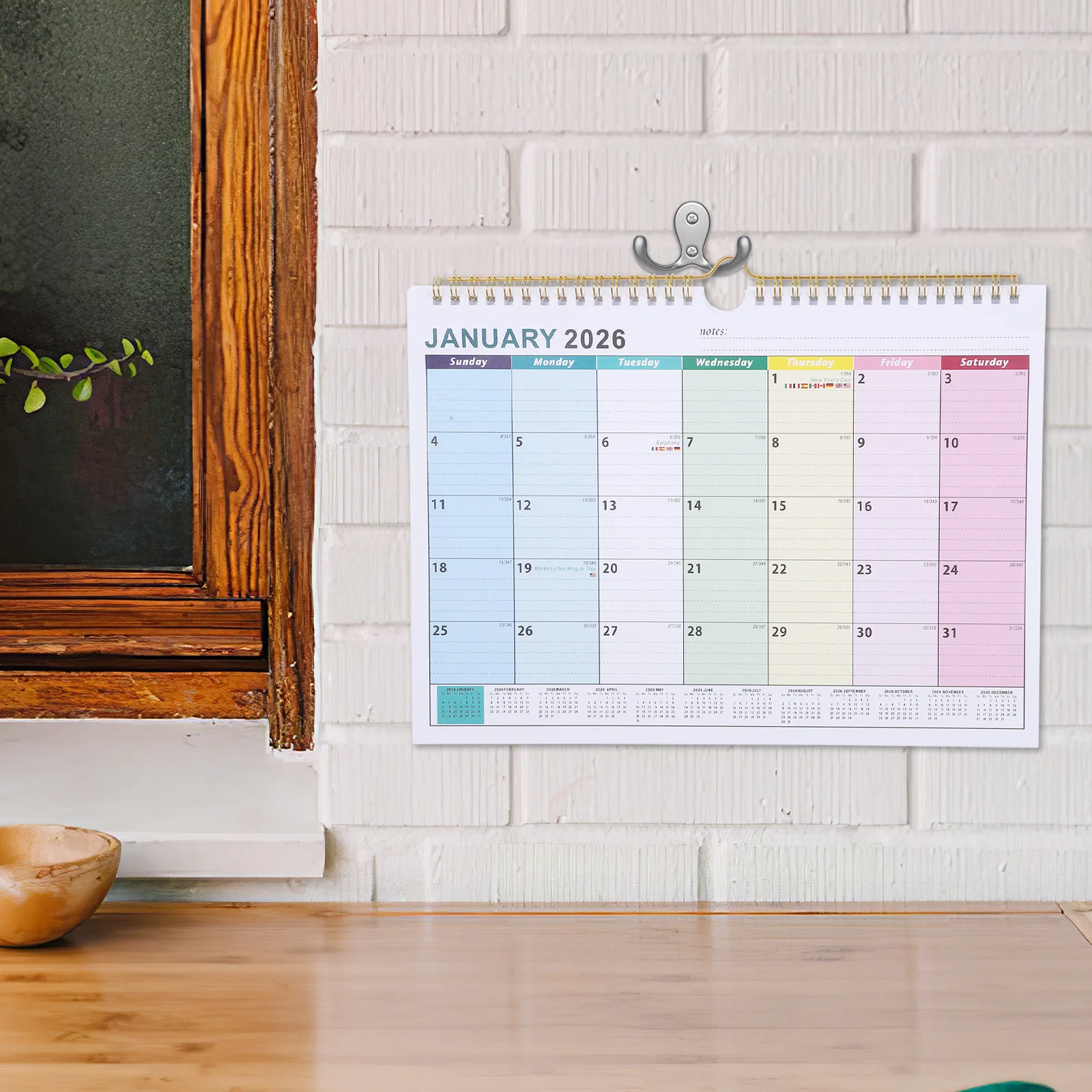 Wall Calendar 18-Month Jan 2026 to June 2027 Aesthetic Monthly Hanging Planner Vertical Display Home Office Note Schedule
Wall Calendar 18-Month Jan 2026 to June 2027 Aesthetic Monthly Hanging Planner Vertical Display Home Office Note Schedule