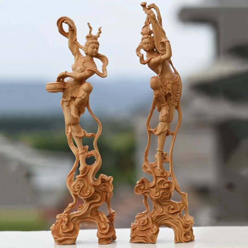 Arborvitae Wood Carving Dunhuang Kweichow Moutai Beauty Decoration New Chinese Style Home Ladies Gift Creative Decorative Craft
Arborvitae Wood Carving Dunhuang Kweichow Moutai Beauty Decoration New Chinese Style Home Ladies Gift Creative Decorative Craft