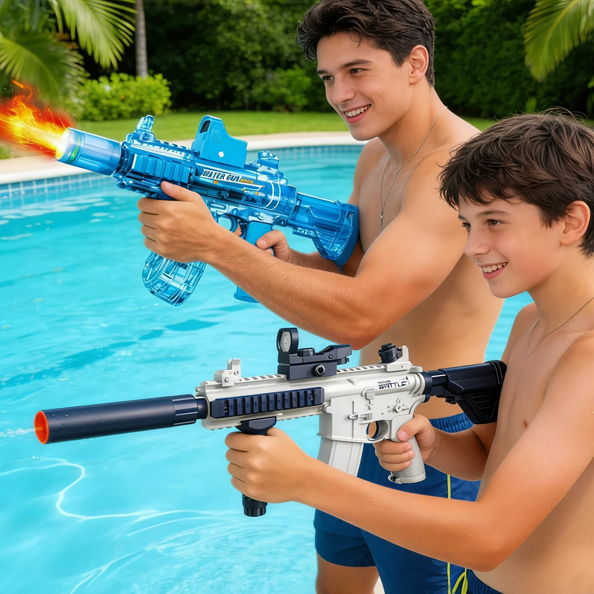 Electric Water Gun Fully Automatic Shooting Toy Summer Beach Outdoor Entertainment Toy Children's and Adult Gifts M416
Electric Water Gun Fully Automatic Shooting Toy Summer Beach Outdoor Entertainment Toy Children's and Adult Gifts M416