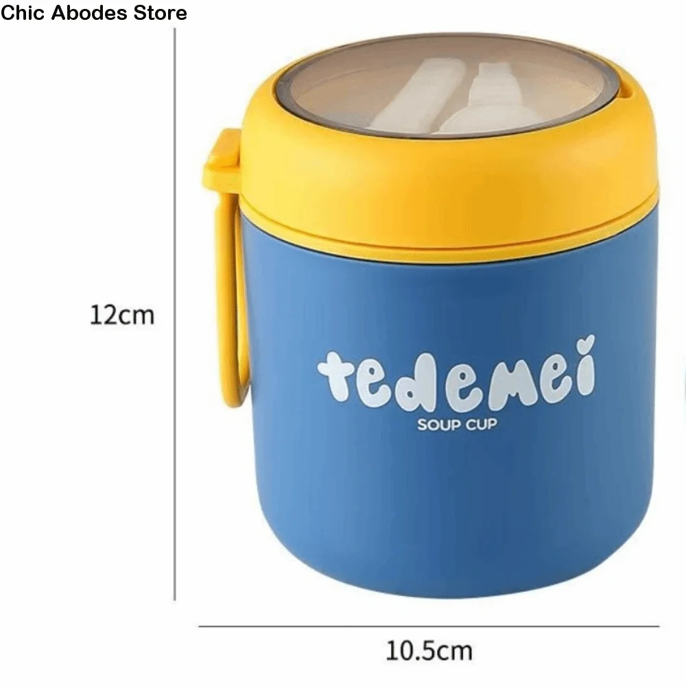 With Spoon Stainless Steel Lunch Box Portable Leak-Proof Thermal Soup Container Vacuum Keep Warm Function Vacuum Cup
With Spoon Stainless Steel Lunch Box Portable Leak-Proof Thermal Soup Container Vacuum Keep Warm Function Vacuum Cup