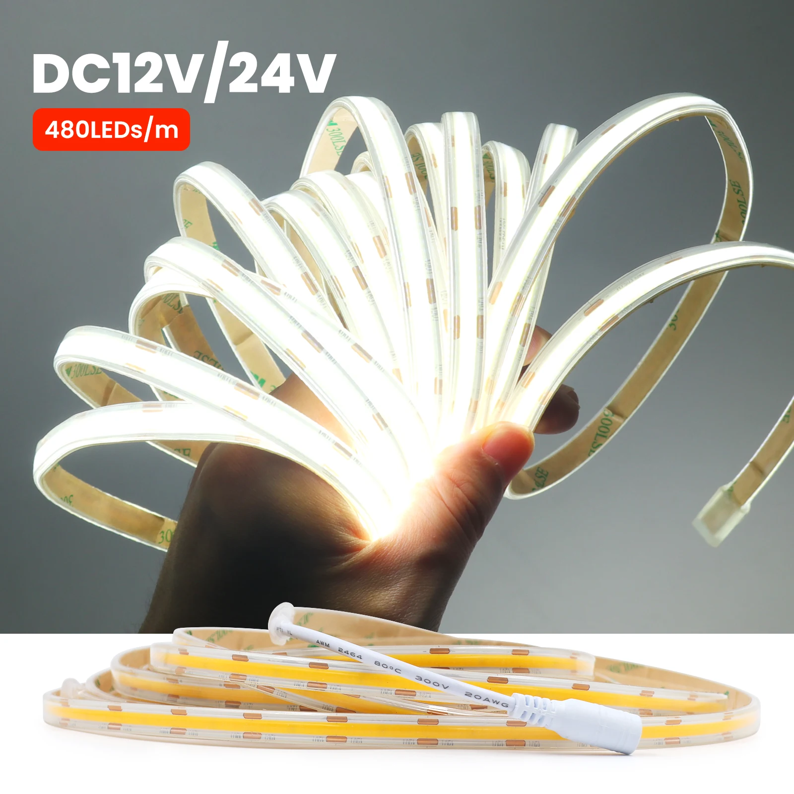 24V 12V COB LED Strip Lights IP68 Waterproof 480Leds/M Flexible LED Tape Ribbon for Room Decor 3000K 4000K 6000K 1M 5M 3M 0.5M
24V 12V COB LED Strip Lights IP68 Waterproof 480Leds/M Flexible LED Tape Ribbon for Room Decor 3000K 4000K 6000K 1M 5M 3M 0.5M