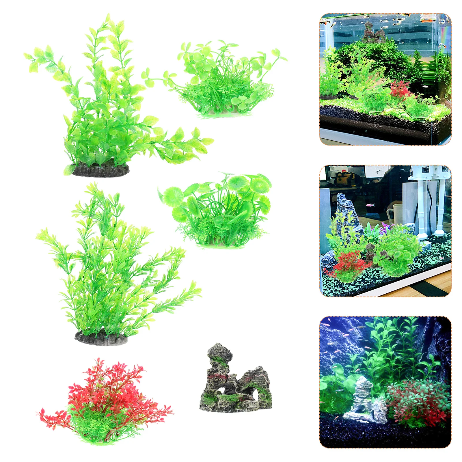 1Set Aquarium Plants Set Easy to Carry Fish Tank Plant Decor Realistic Underwater Rockery Statues Safe for Fish
1Set Aquarium Plants Set Easy to Carry Fish Tank Plant Decor Realistic Underwater Rockery Statues Safe for Fish