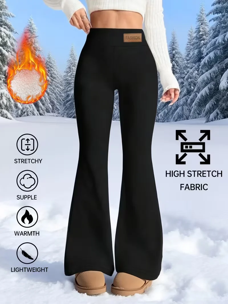 Женские брюки-клеш с высокой талией — термобрюки с эластичной резинкой на талии, утолщенные зимние морозостойкие леггинсы, брюки и капри
Женские брюки-клеш с высокой талией — термобрюки с эластичной резинкой на талии, утолщенные зимние морозостойкие леггинсы, брюки и капри