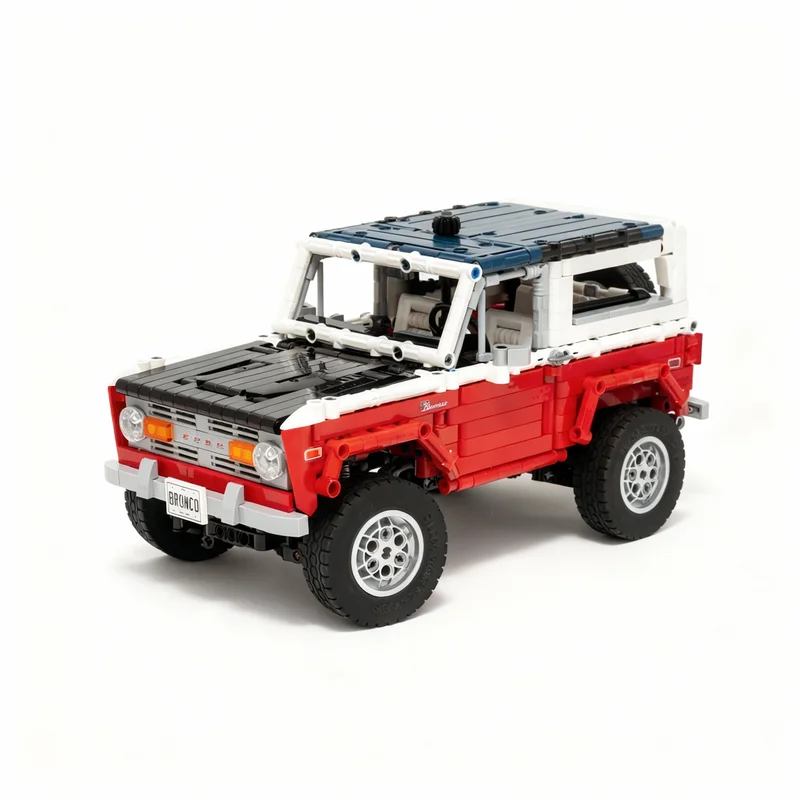 1477PCS MOC City Champions Super Car Baja Bronco Stroppe Model Technology DIY Assembly Building Blocks Display Birthday Gift Set
1477PCS MOC City Champions Super Car Baja Bronco Stroppe Model Technology DIY Assembly Building Blocks Display Birthday Gift Set