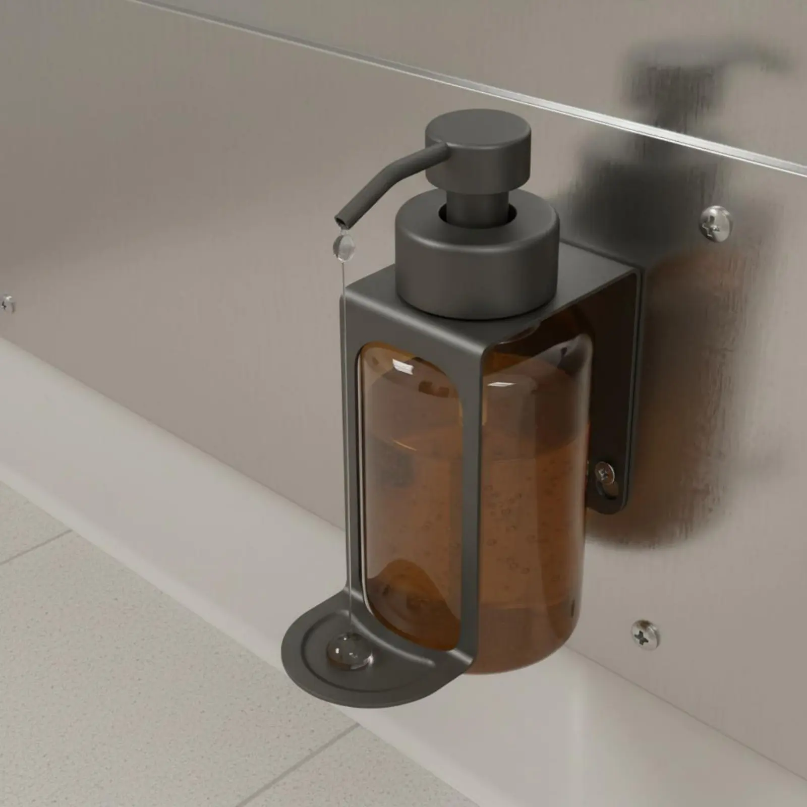 Wall Mounted Soap Dispenser Refillable Manual Pump Dispenser Bathroom Accessory Waterproof Rustproof for Kitchen
Wall Mounted Soap Dispenser Refillable Manual Pump Dispenser Bathroom Accessory Waterproof Rustproof for Kitchen