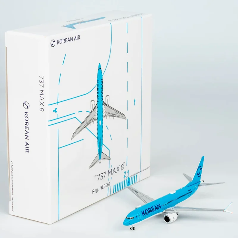 NG Models 1/400 Scale Korean Air B737MAX8 HL8567 Die-cast Collectible Aircraft Model
NG Models 1/400 Scale Korean Air B737MAX8 HL8567 Die-cast Collectible Aircraft Model