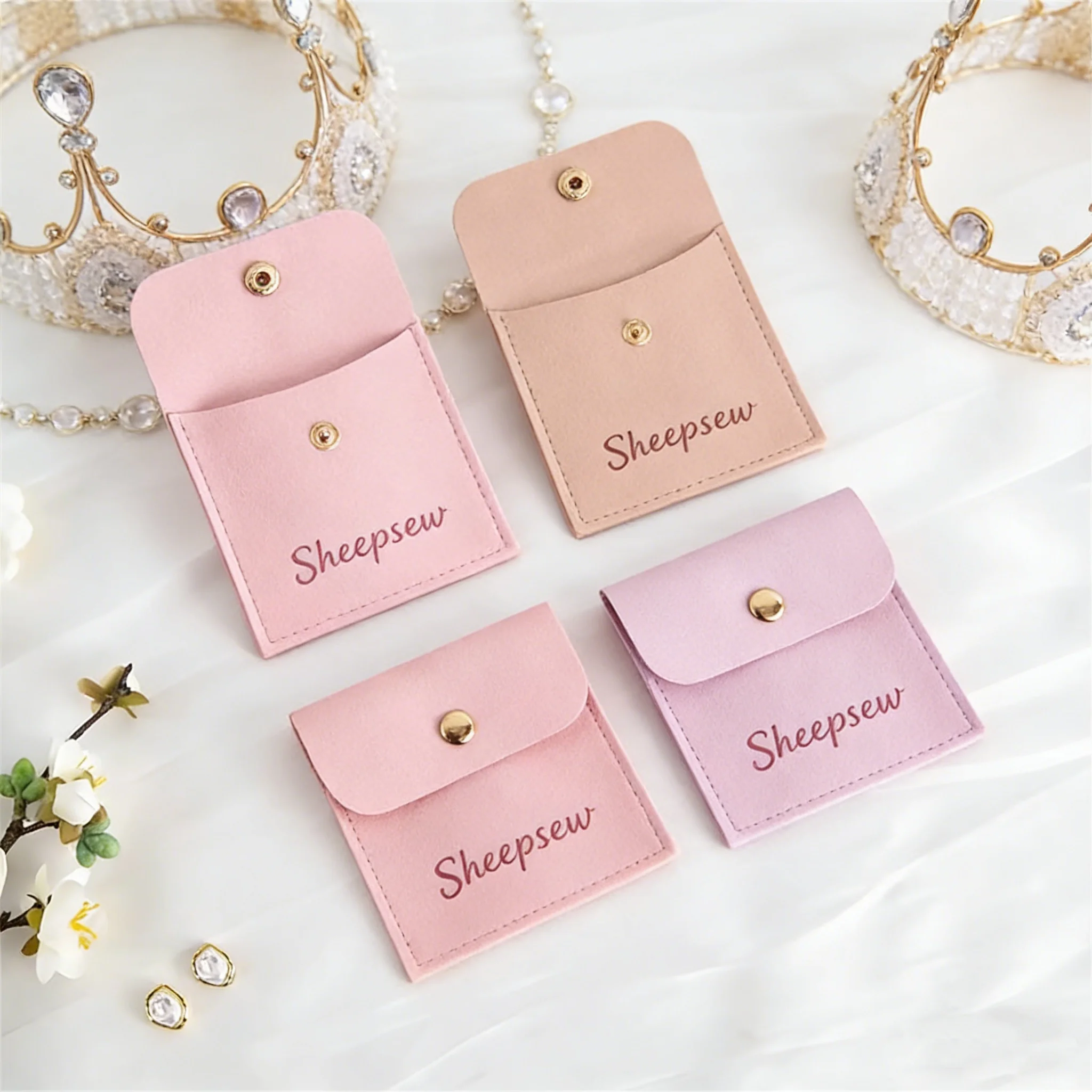 Velvet Jewelry Pouch with Snap Closure Gold Button Compartment Ring Earring Organizer Bridal Party Gifts Bulk Travel Accessories
Velvet Jewelry Pouch with Snap Closure Gold Button Compartment Ring Earring Organizer Bridal Party Gifts Bulk Travel Accessories