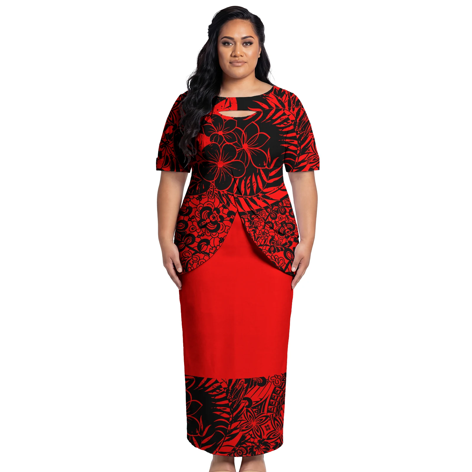 Plus Size Hawaiian Island Dress Latest Design Polynesian Custom Floral Print Ladies Wear Cutout Neck Prom Samoan Puletasi Dress
Plus Size Hawaiian Island Dress Latest Design Polynesian Custom Floral Print Ladies Wear Cutout Neck Prom Samoan Puletasi Dress