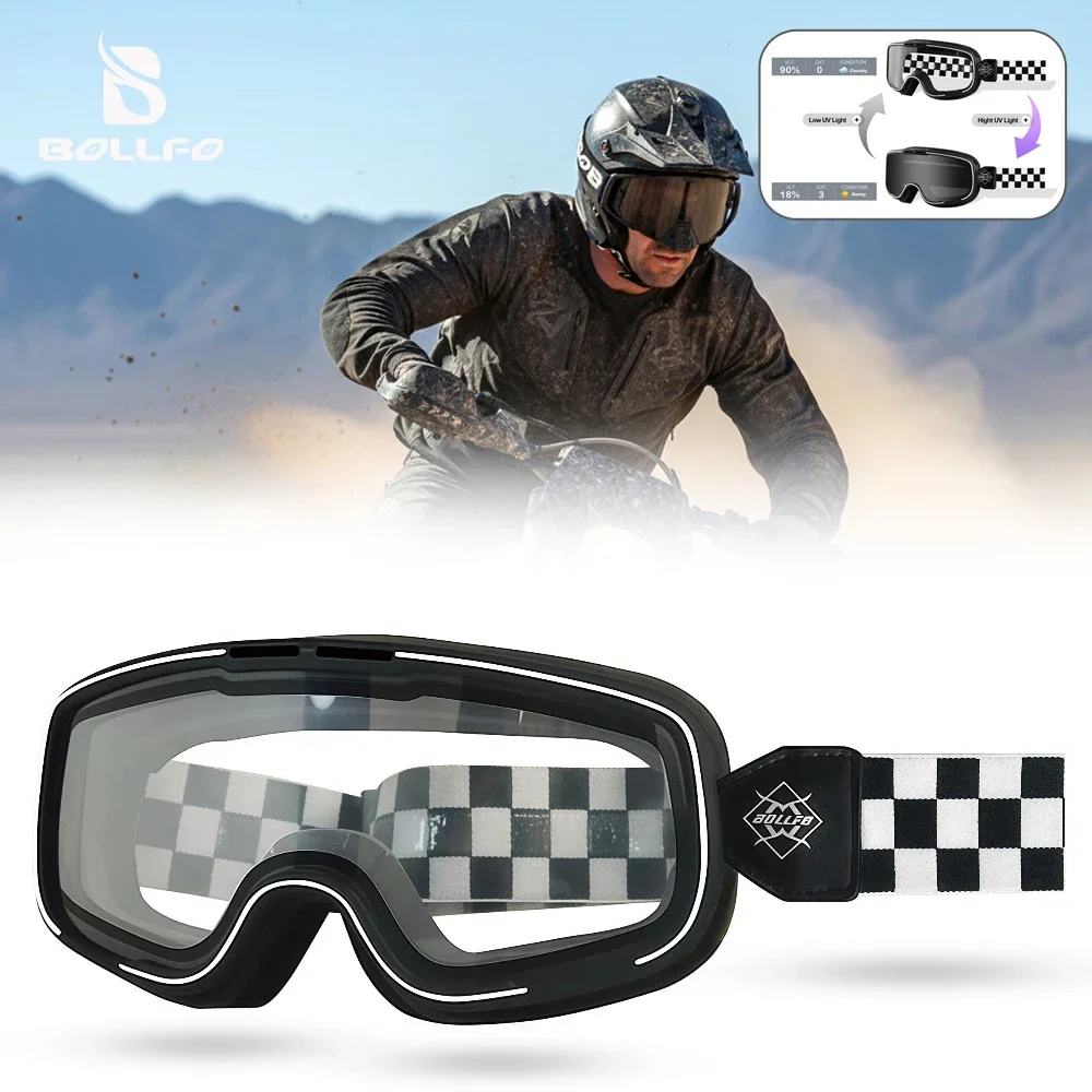 Цветные фотохромные очки для мотокросса унисекс, с защитой от УФ400, совместимые с шлемом, меняющие цвет, защитные очки для мотоцикла
Цветные фотохромные очки для мотокросса унисекс, с защитой от УФ400, совместимые с шлемом, меняющие цвет, защитные очки для мотоцикла