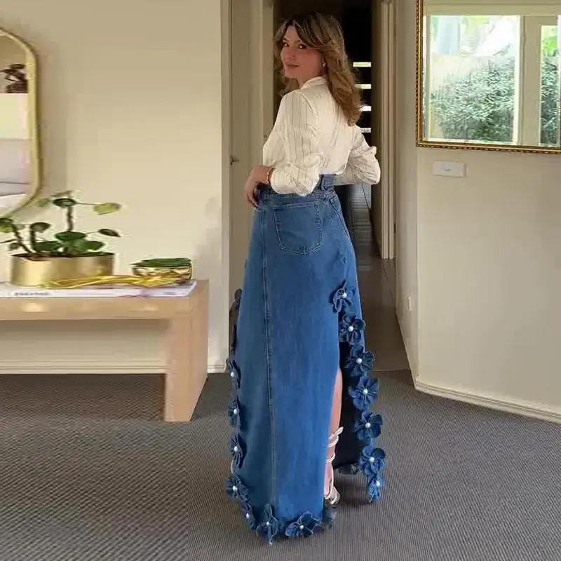Summer 2025 Women's Striped Shirt Split Long Skirt Two-Piece Set Elegant Style Long Sleeve Fashionable Ensemble for Ladies
Summer 2025 Women's Striped Shirt Split Long Skirt Two-Piece Set Elegant Style Long Sleeve Fashionable Ensemble for Ladies