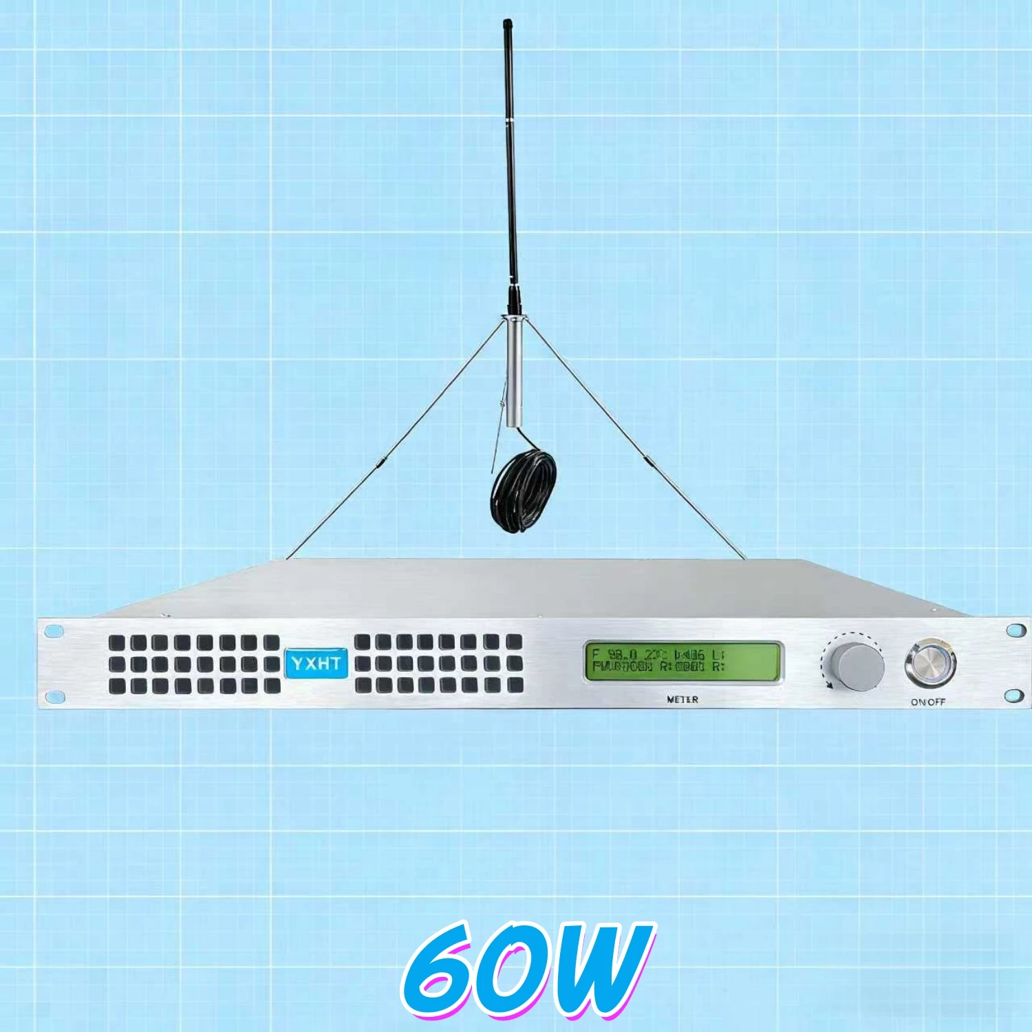 HP- 60W FM Transmitter Kit (Antenna + Cable) For Ship & Aviation Broadcasting 
HP- 60W FM Transmitter Kit (Antenna + Cable) For Ship & Aviation Broadcasting
