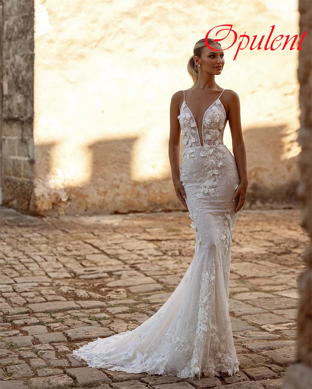 Customized White Lace Wedding Dress Elegant Strapless Spaghetti Straps Bridal Gowns Chapel Train Lace Up Back Mermaid Dresses
Customized White Lace Wedding Dress Elegant Strapless Spaghetti Straps Bridal Gowns Chapel Train Lace Up Back Mermaid Dresses
