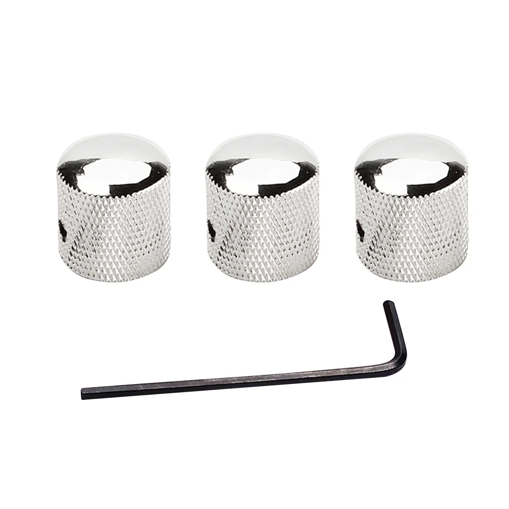 3pcs 2T1V Electric Bass Guitar Volume Tone Control Knobs with Hole Dome Knobs with Wrench Guitar Parts Accessories GD105A (Silve
3pcs 2T1V Electric Bass Guitar Volume Tone Control Knobs with Hole Dome Knobs with Wrench Guitar Parts Accessories GD105A (Silve