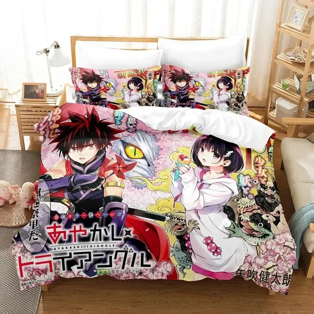 Anime Ayakashi Triangle Bedding Set Duvet Cover Bed Set Quilt Cover Pillowcase Comforter king Queen Size Boys Adult Bedding Set
Anime Ayakashi Triangle Bedding Set Duvet Cover Bed Set Quilt Cover Pillowcase Comforter king Queen Size Boys Adult Bedding Set