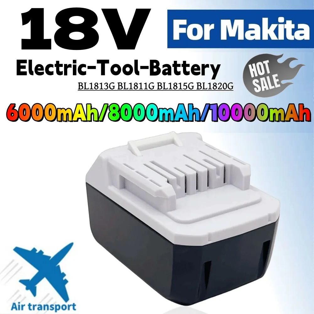 !@ For Makita BL1813G 6.0Ah/8.0Ah/10.0Ah Li-ion 18V Power Tools Battery BL1811G BL1815G BL1820G BL1813G BL1813G BL1811G 195608-4
!@ For Makita BL1813G 6.0Ah/8.0Ah/10.0Ah Li-ion 18V Power Tools Battery BL1811G BL1815G BL1820G BL1813G BL1813G BL1811G 195608-4