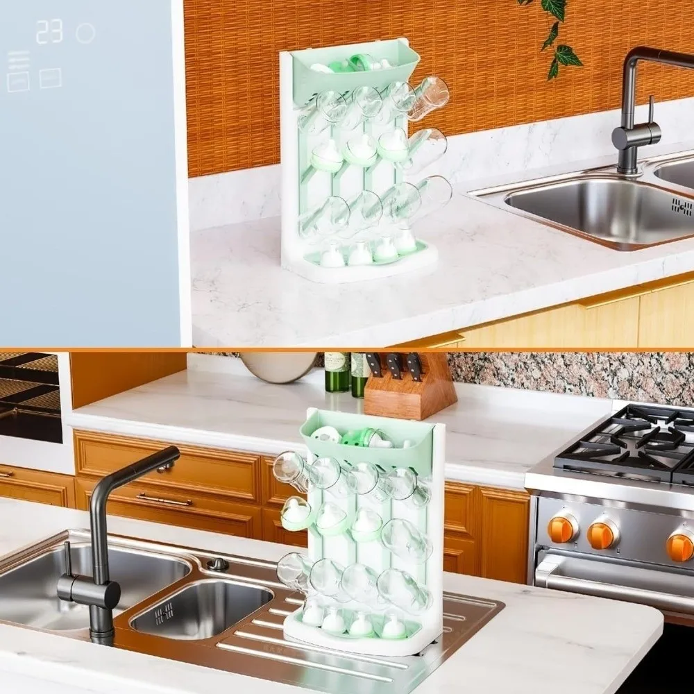 Multi-layer Baby Bottle Drying Rack Multi Tiered Space Saving Cups Drying Stand Holder Vertical Large Capacity Storage Rack
Multi-layer Baby Bottle Drying Rack Multi Tiered Space Saving Cups Drying Stand Holder Vertical Large Capacity Storage Rack
