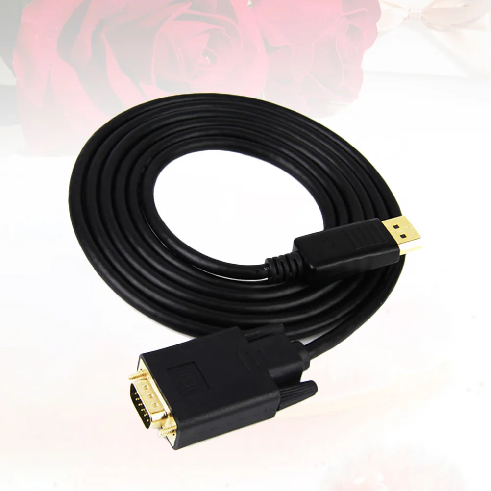 DisplayPort to VGA Adapter Converter Cable DP to VGA Audio Video Cord Wire Line for Computer Projector Laptop (Black)
DisplayPort to VGA Adapter Converter Cable DP to VGA Audio Video Cord Wire Line for Computer Projector Laptop (Black)