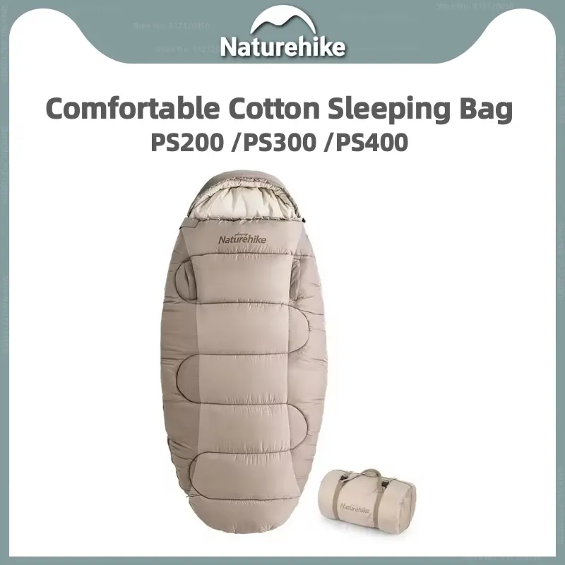 Naturehike Зимний спальный мешок для кемпинга PS300/PS400, хлопковый спальный мешок, походный дорожный портативный переносной спальный мешок
Naturehike Зимний спальный мешок для кемпинга PS300/PS400, хлопковый спальный мешок, походный дорожный портативный переносной спальный мешок
