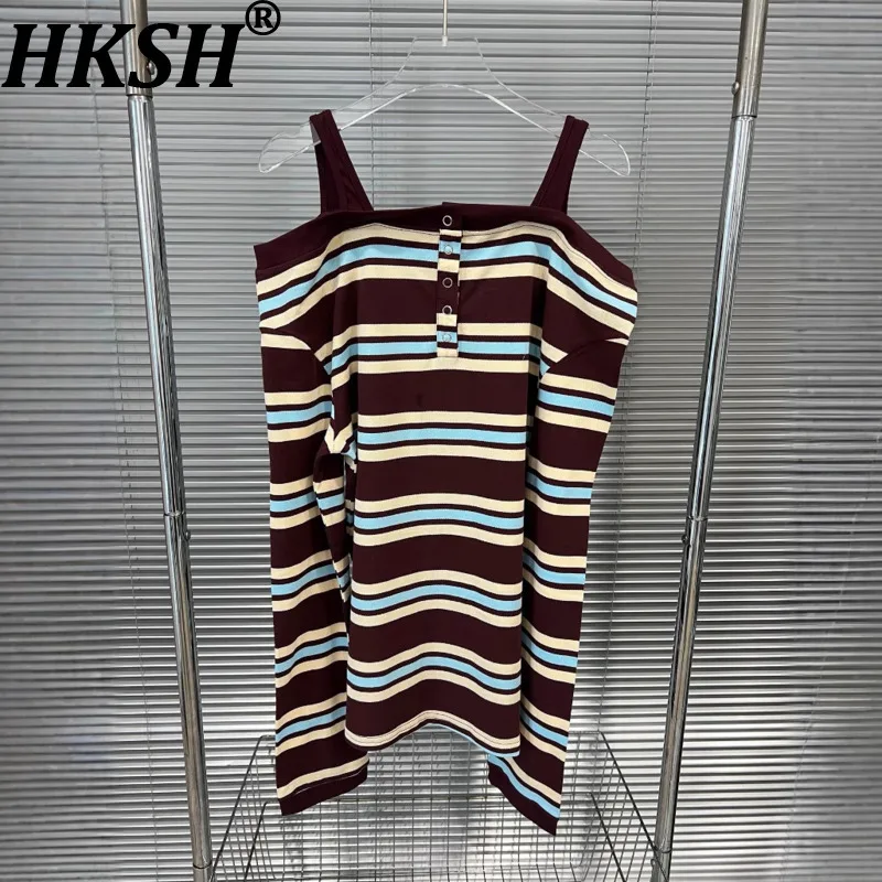 Женская футболка HKSH с цветными блоками в полоску, с открытыми плечами и длинными рукавами, элегантные утягивающие элегантные уличные милые крутые повседневные топы HK10743
Женская футболка HKSH с цветными блоками в полоску, с открытыми плечами и длинными рукавами, элегантные утягивающие элегантные уличные милые крутые повседневные топы HK10743