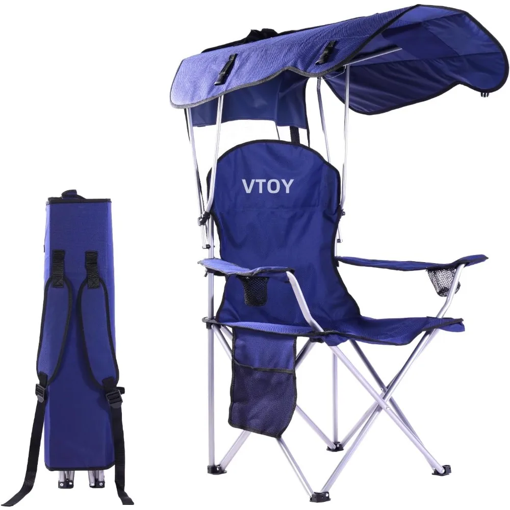 Portable Camping Chair with Canopy - Folding Chair with Canopy, Durable 600D Oxford Canopy Chair for Camping, Beach, Picnics
Portable Camping Chair with Canopy - Folding Chair with Canopy, Durable 600D Oxford Canopy Chair for Camping, Beach, Picnics