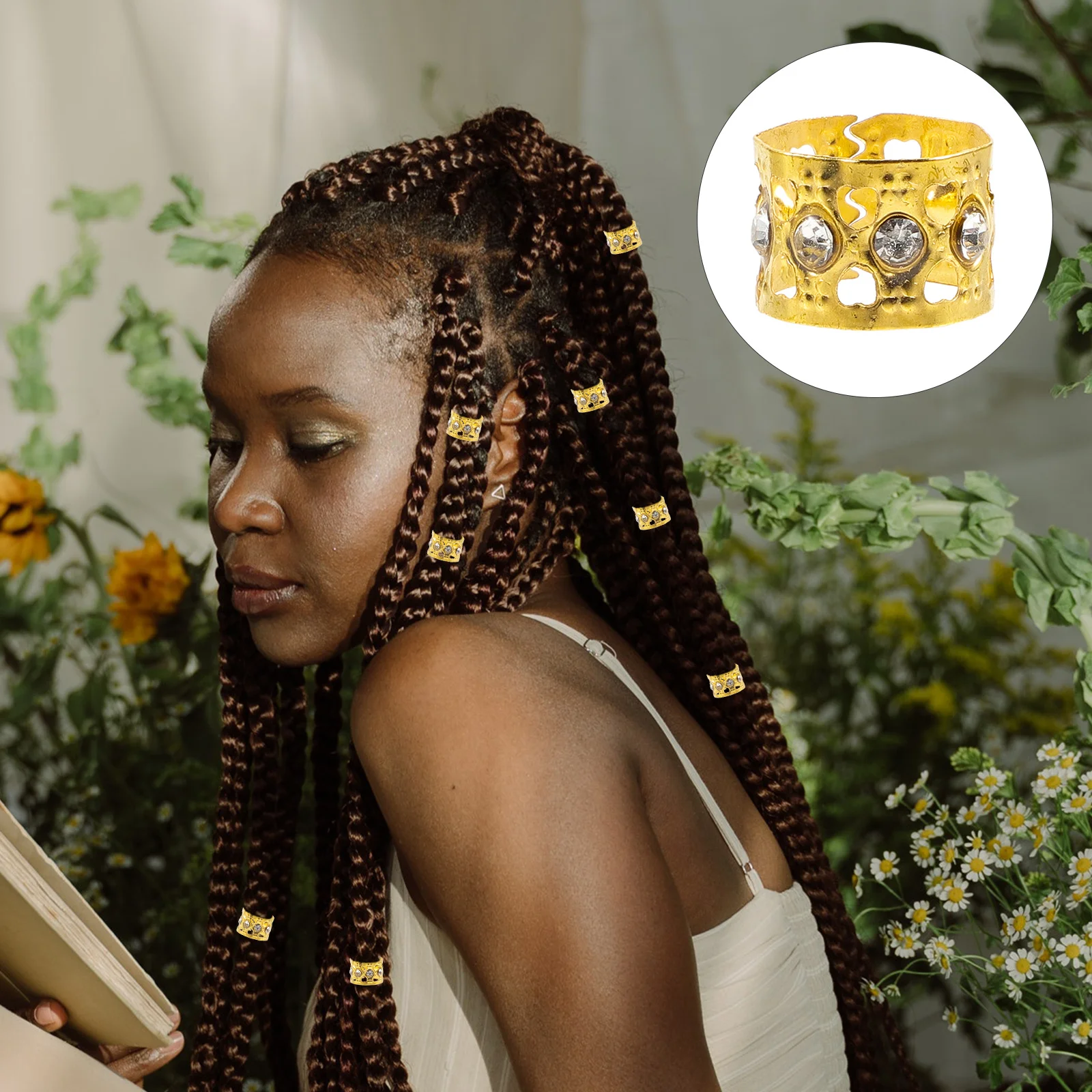 50 Pcs Braiding Hair Accessories Braids Rings Jewelry Dreadlock Extensions Styling
50 Pcs Braiding Hair Accessories Braids Rings Jewelry Dreadlock Extensions Styling