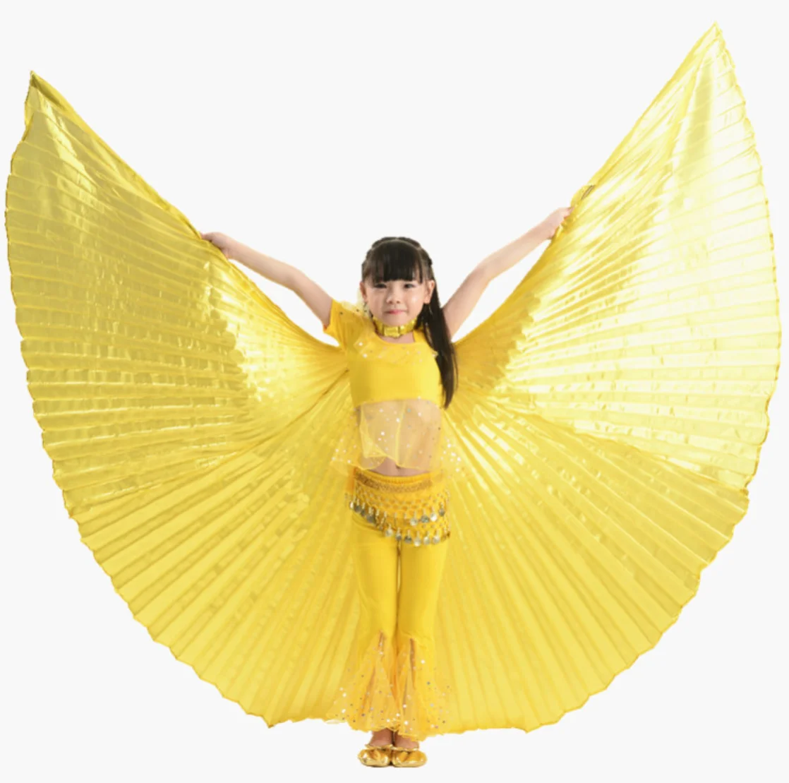 Wings Costumes Kids Belly Dance Dress for Girls Gift Bellydancing Clothes Bollywood Dancewear Children Cosplay Wings with Sticks
Wings Costumes Kids Belly Dance Dress for Girls Gift Bellydancing Clothes Bollywood Dancewear Children Cosplay Wings with Sticks