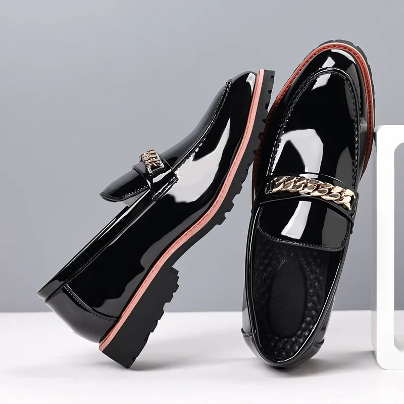 Men Leather Dress Shoes British Style Pointed Toe Business Casual Shoes Trend Slip-on Loafer
Men Leather Dress Shoes British Style Pointed Toe Business Casual Shoes Trend Slip-on Loafer