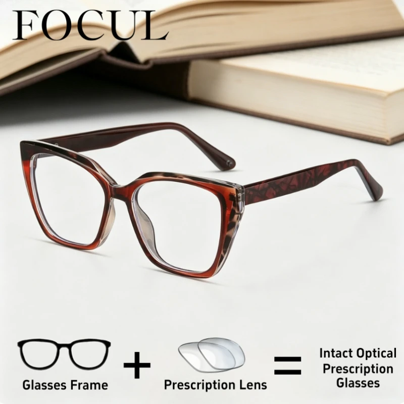 FOCUL Fashion Blue Light Blocking Glasses Customization Prescription Optical Eyewear Progressive Photochromic Myopia Eyeglasses
FOCUL Fashion Blue Light Blocking Glasses Customization Prescription Optical Eyewear Progressive Photochromic Myopia Eyeglasses
