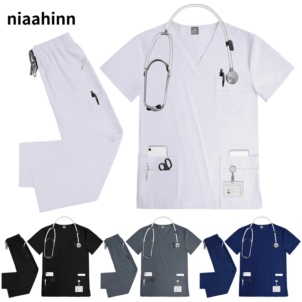 NiaaHinn анестетическая униформа для кормления, костюм унисекс, рабочая одежда для спа-красоты, женский набор скрабов для домашних животных, рабочая одежда для медицинского врача
NiaaHinn анестетическая униформа для кормления, костюм унисекс, рабочая одежда для спа-красоты, женский набор скрабов для домашних животных, рабочая одежда для медицинского врача